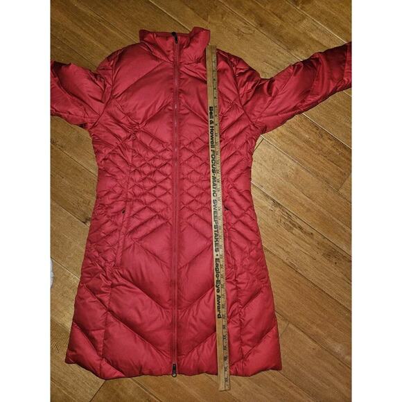 Eddie Bauer Down Parka Puffer Jacket Coat Women’s Small Red EUC - Picture 14 of 15